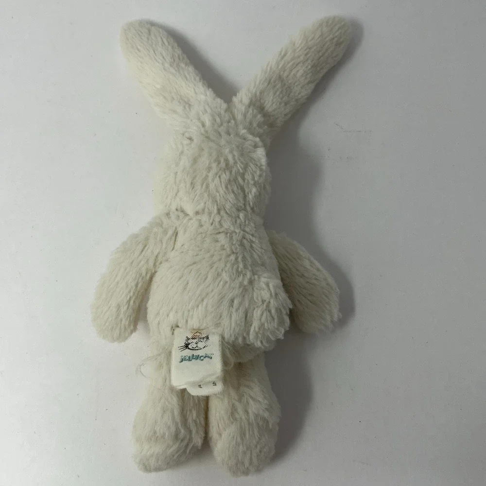 Jellycat‎ White Bunny Plush GAP25 Beanbag 5 Inch Mini Soft Stuffed Animal Toy